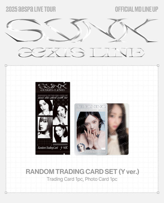 aespa - 'SYNK : PARALLEL LINE' (LIVE TOUR) - Random Trading Card Set (Y Ver.)