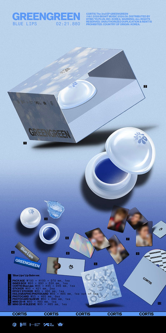 CORTIS – The 2nd EP [GREENGREEN] (‘Blue Lips’ Lip Balm ver.)