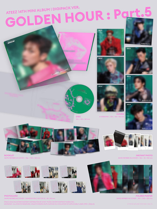 ATEEZ - 14th Mini Album [GOLDEN HOUR; Part.5] (DIGIPACK Ver.)