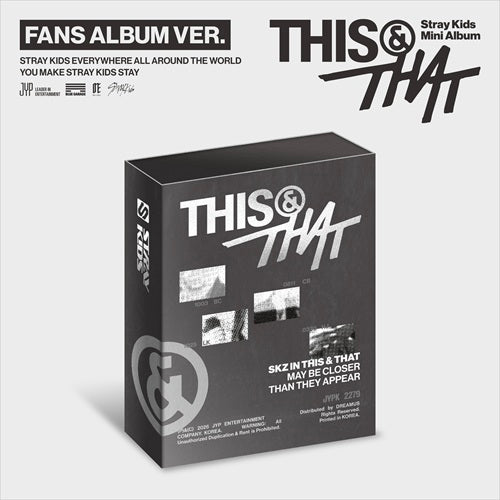PRE-ORDER [FANS SHOP POB] Stray Kids – Mini Album [THIS & THAT] (FANS ALBUM VER.)