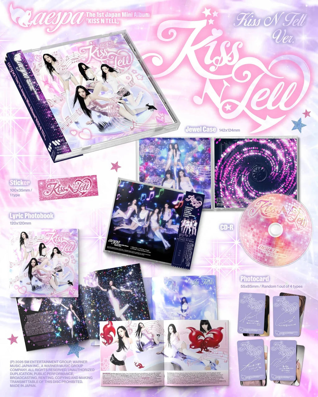 aespa - Japan 1st Mini Album 'KISS N TELL'