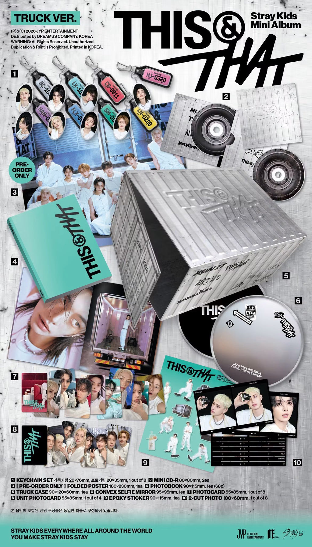 [FANS SHOP POB] Stray Kids – Mini Album [THIS & THAT] (TRUCK VER.)