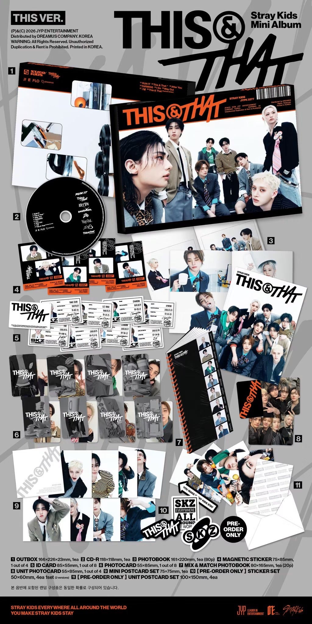Stray Kids – Mini Album FANS POB [THIS & THAT] (THIS VER., THAT VER.)