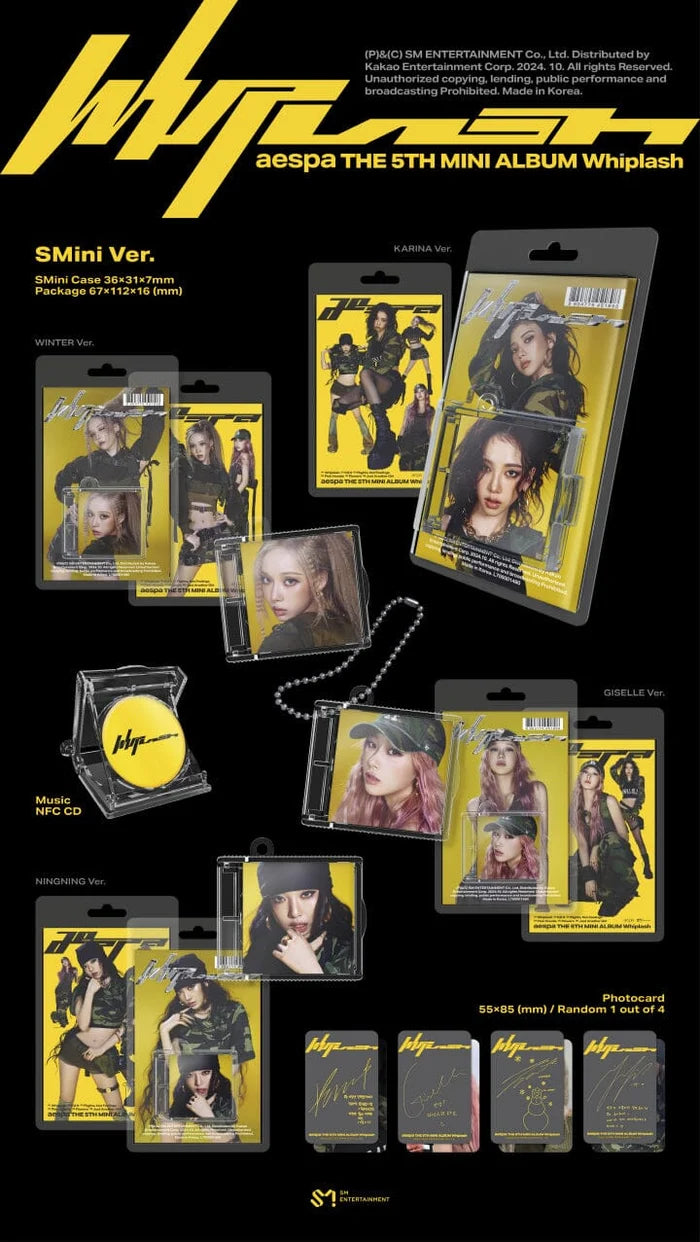 AESPA - WHIPLASH (THE 5TH MINI ALBUM) (SMINI VERSION)