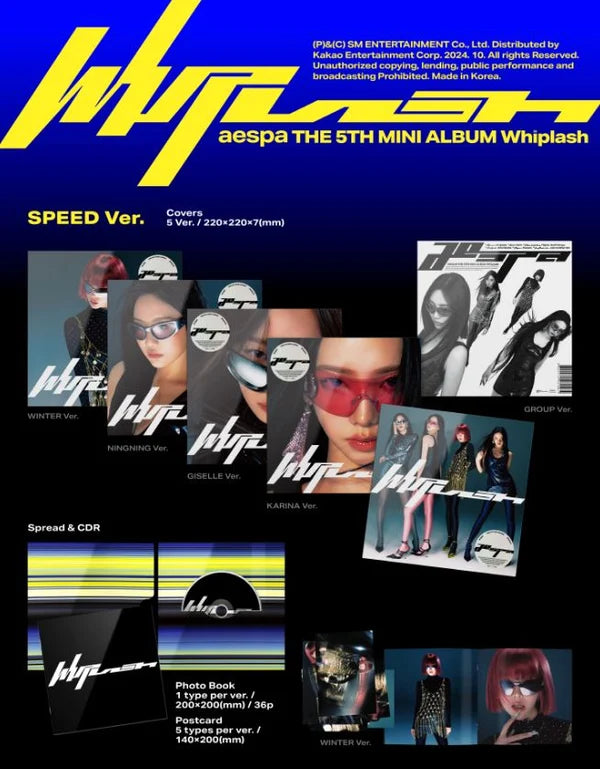 AESPA - WHIPLASH (THE 5TH MINI ALBUM) (SPEED VER.)