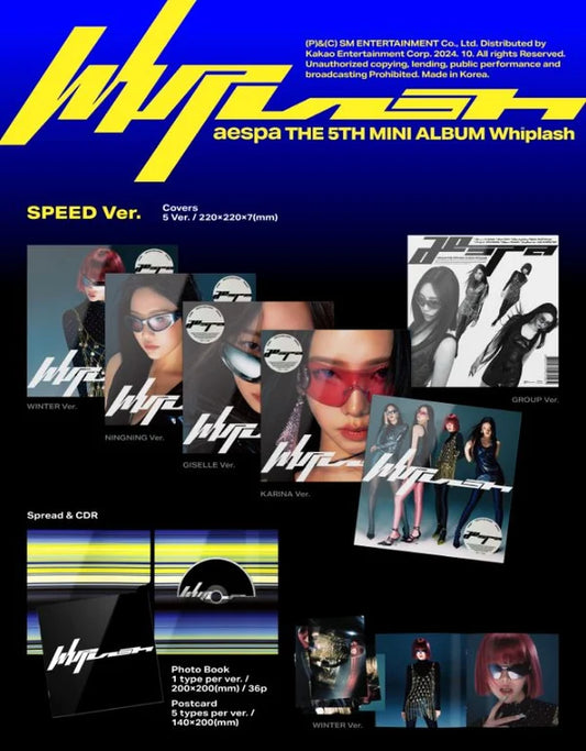 AESPA - WHIPLASH (THE 5TH MINI ALBUM) (SPEED VER.)