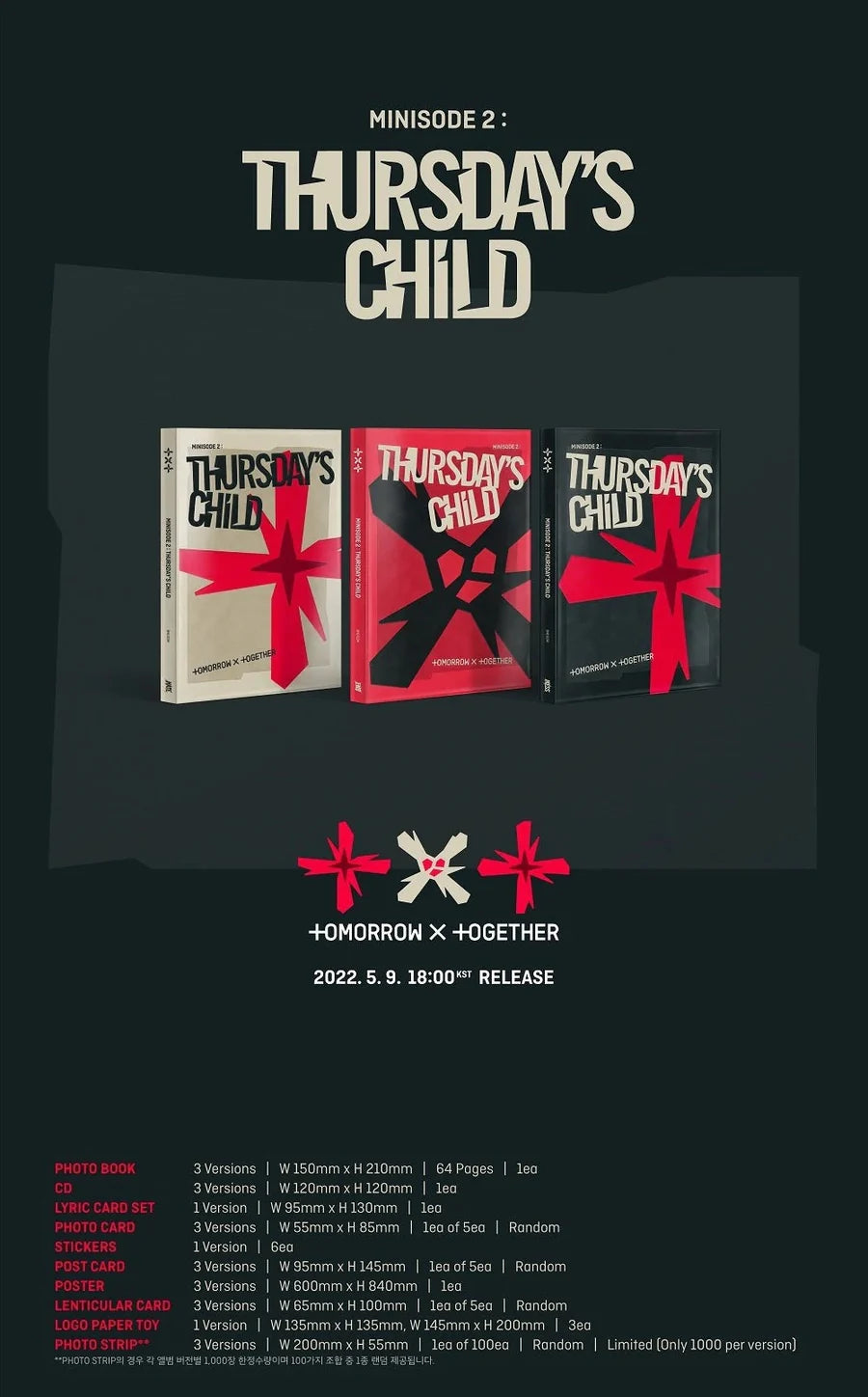 TXT - MINISODE 2: THURSDAY'S CHILD (4TH MINI ALBUM)