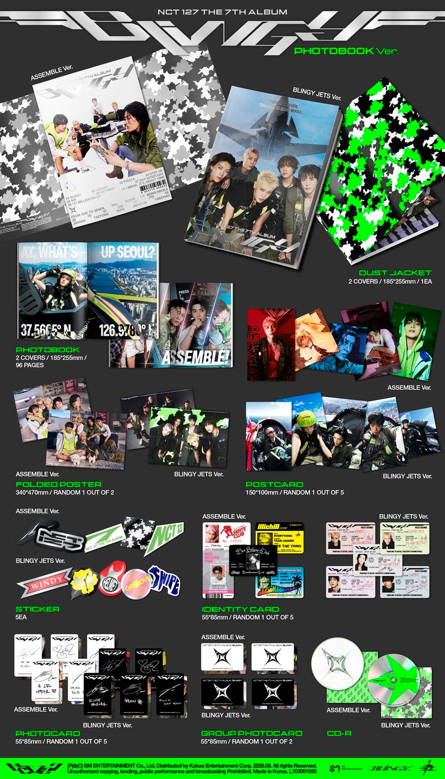 NCT 127 - The 7th Album [BLINGY] (Photobook Version)